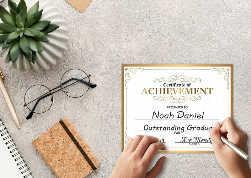 Disfuco Award Certificates - Certificate of Achievement for Students, School Graduation Ceremony, Kindergarten Preschool certificates of Completion - 25 Award Certificates (aa02) - Image 2